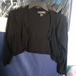 Black half sweater